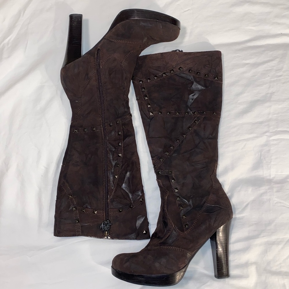 Siren knee-high boots by Mark Nason. Women’s US 11 / EU 41 / UK 8.